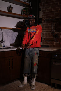 BROKEN REALITY RED LONGSLEEVE