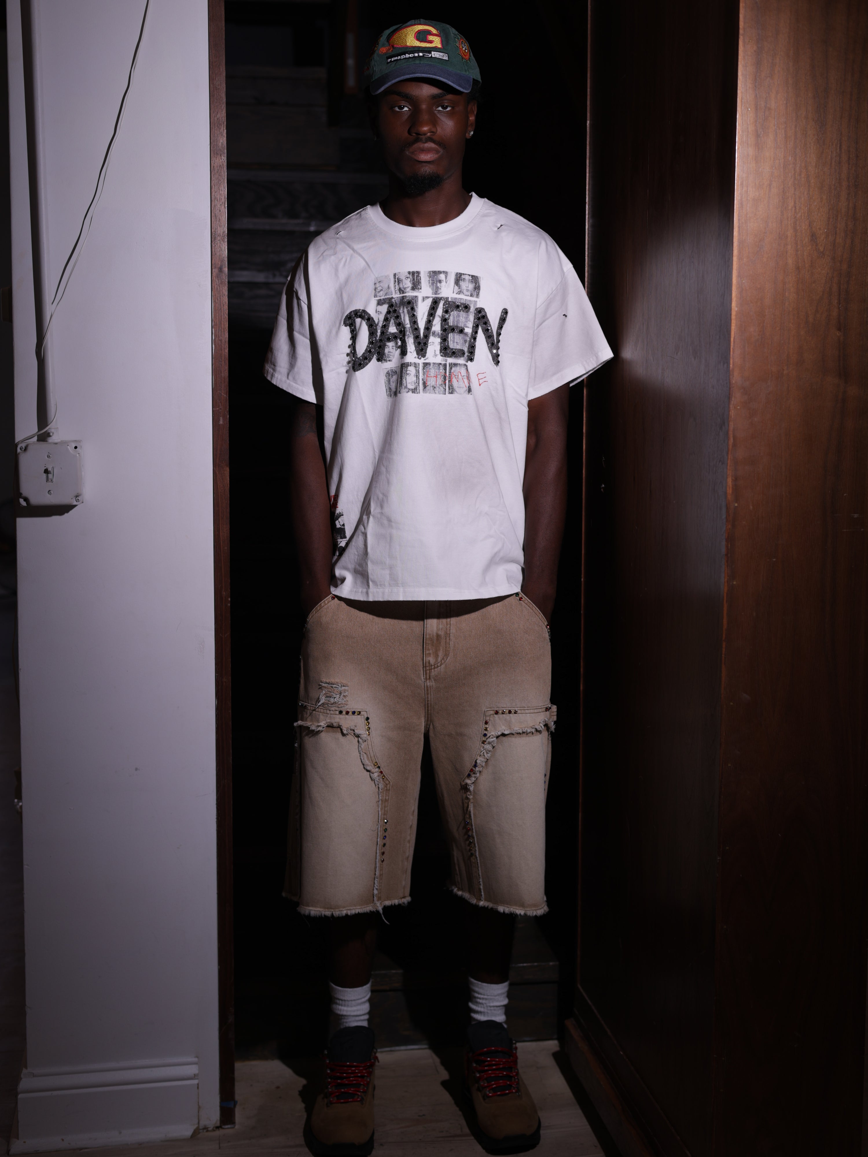 DH EMBEDDED RHINESTONES SHORTS