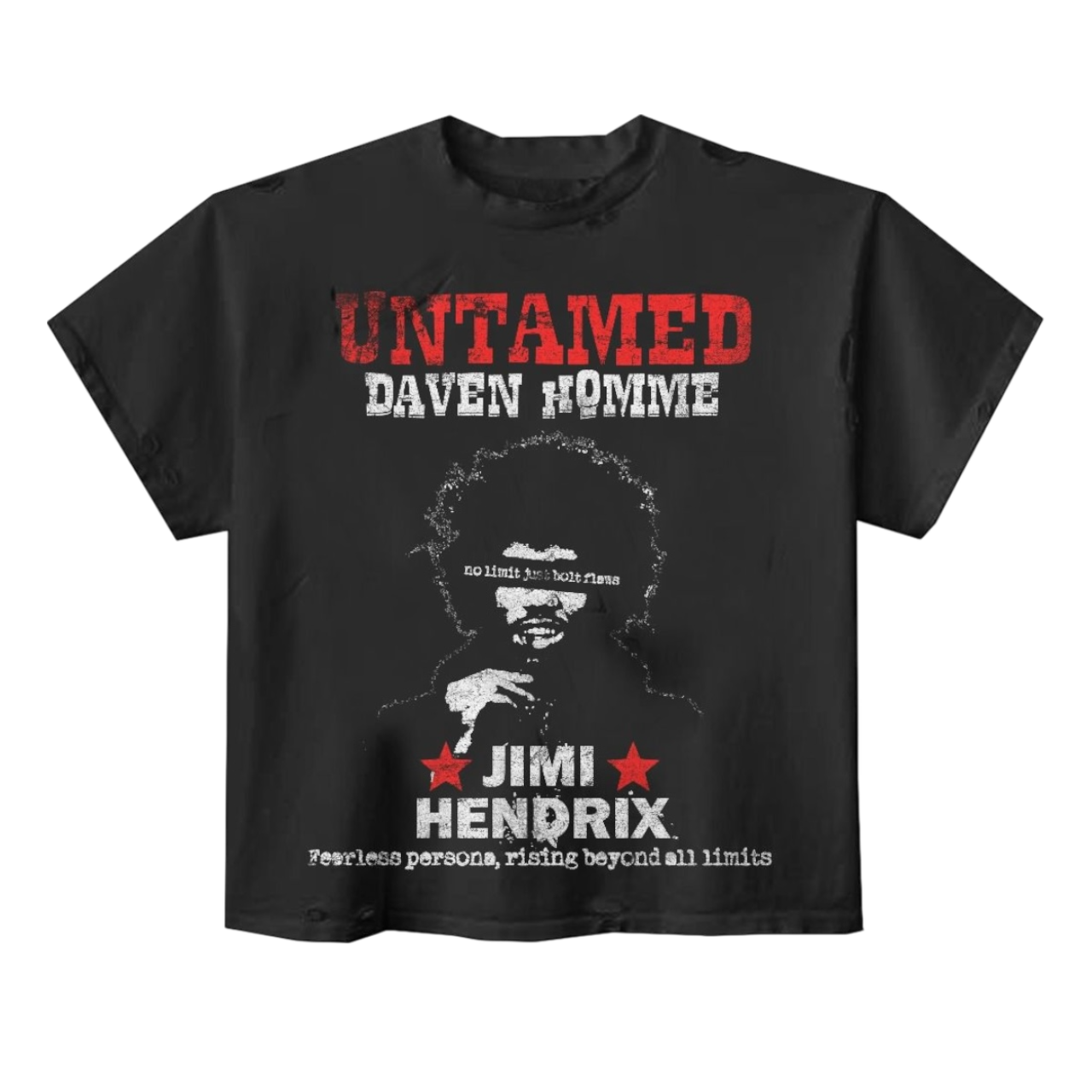 BLACK JIMI HENDRIX(UNTAMED) TEE