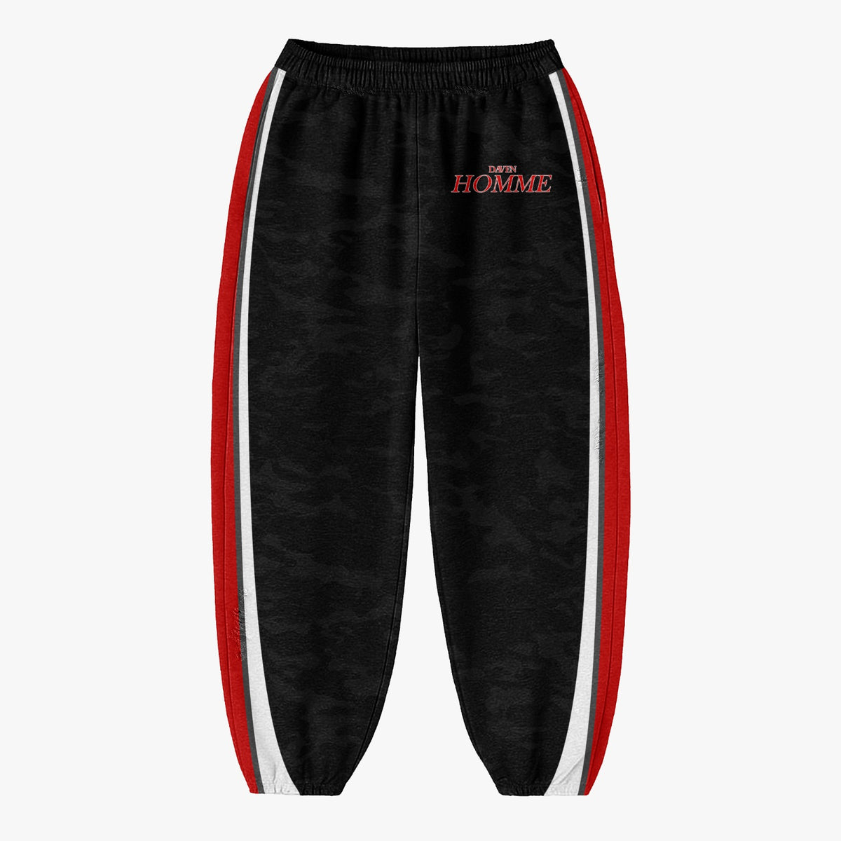 OVERTHINKING KILLS HAPPINESS BLACK CAMO SWEATPANTS