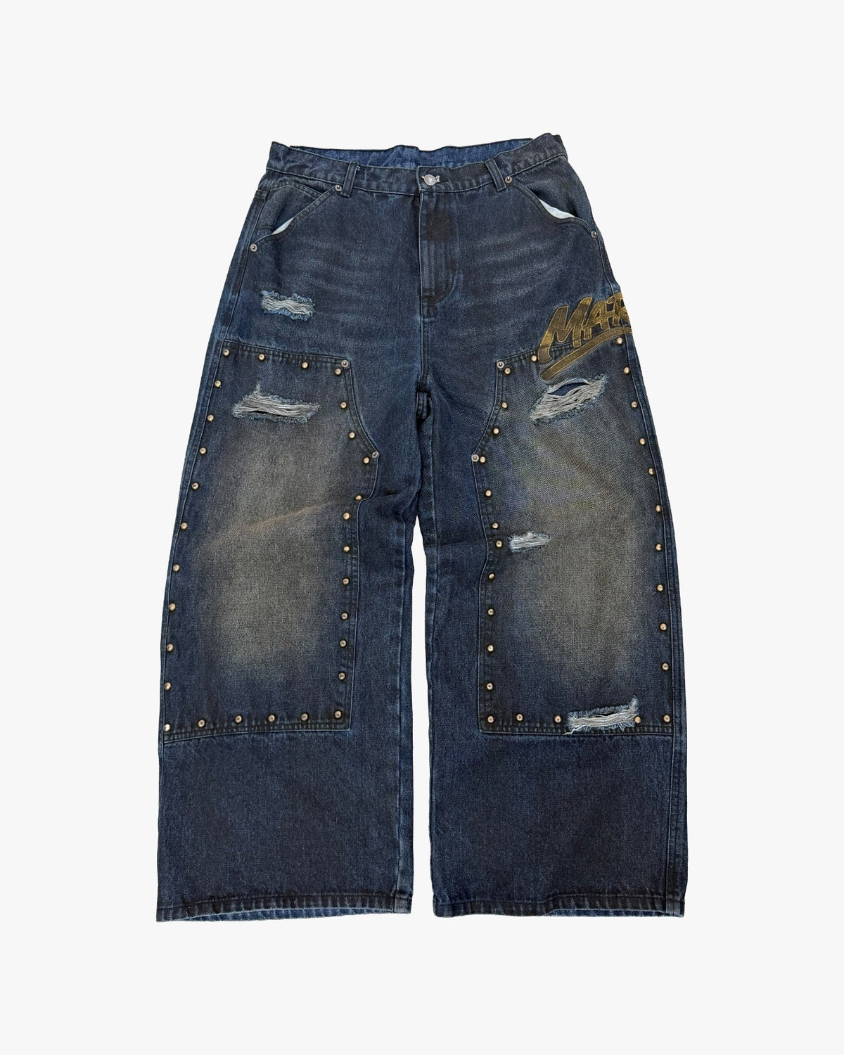 BLUE WASHED MARI DENIM PANTS