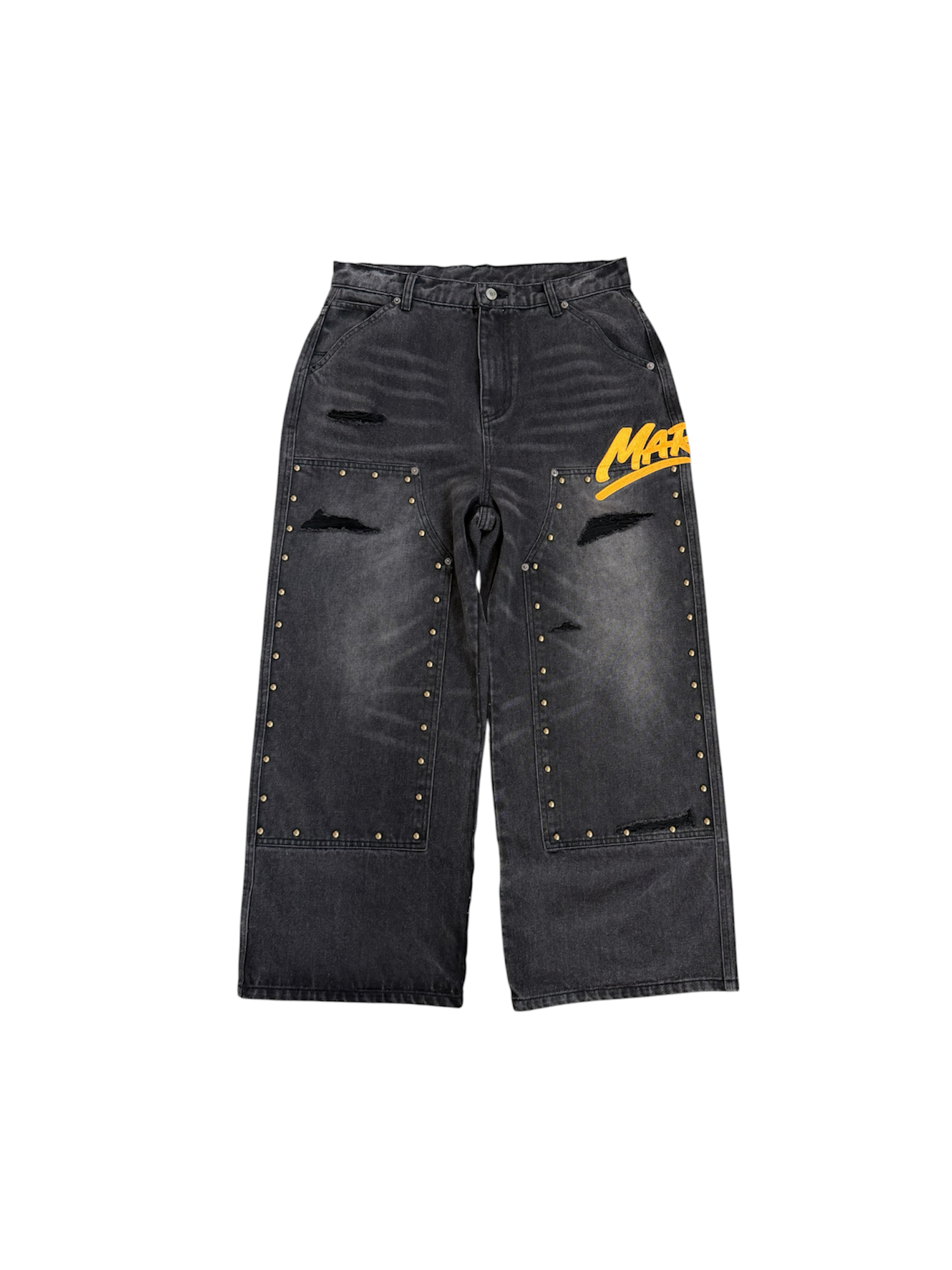 STUDDED CARPENTER DENIM PANTS