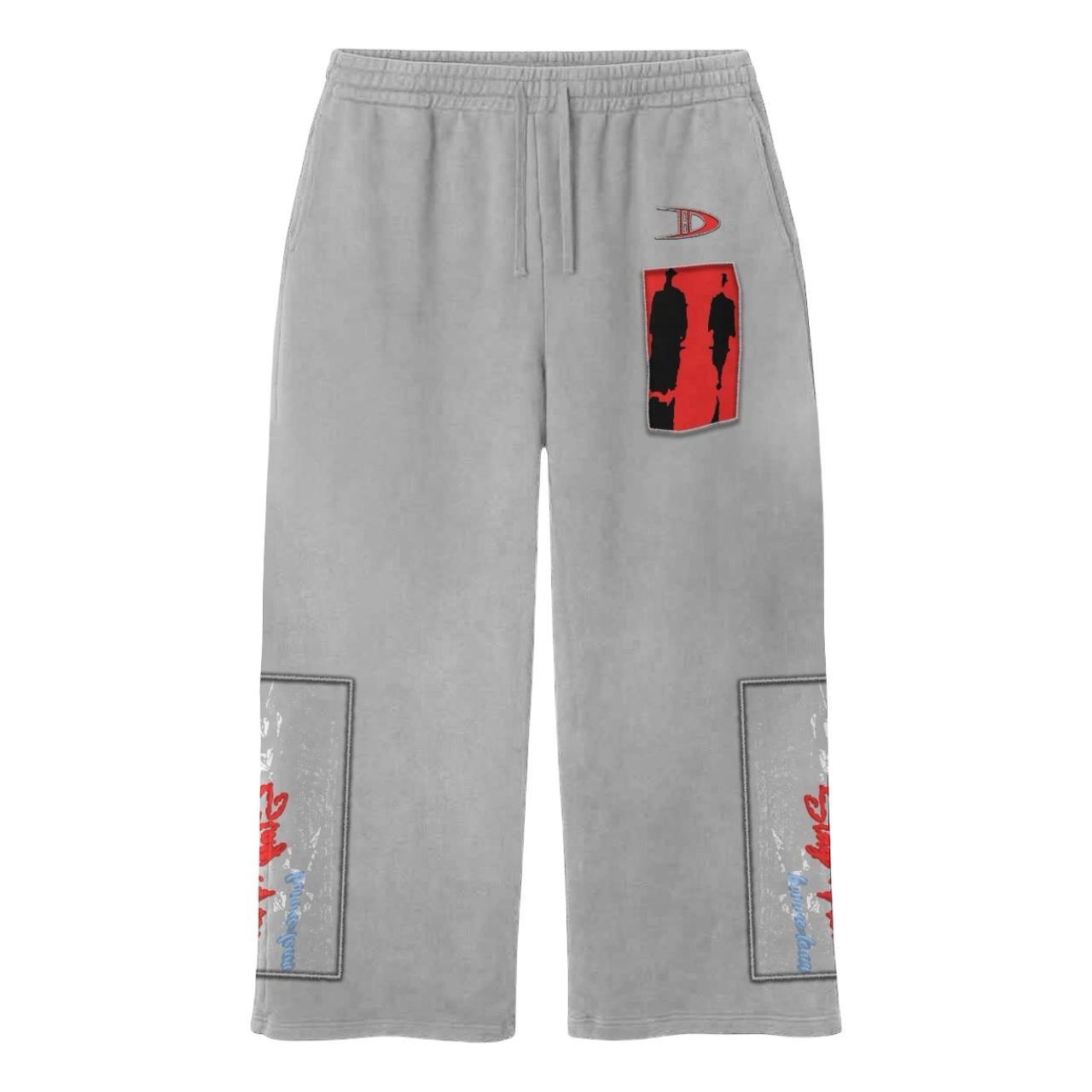 UNCHARTED ASH APPLIQUÉ EMBROIDERED SWEATPANTS