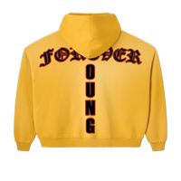 FOREVER YOUNG YELLOW HOODIE