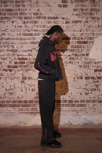 UNCHARTED APPLIQUÉ EMBROIDERED SWEATPANTS