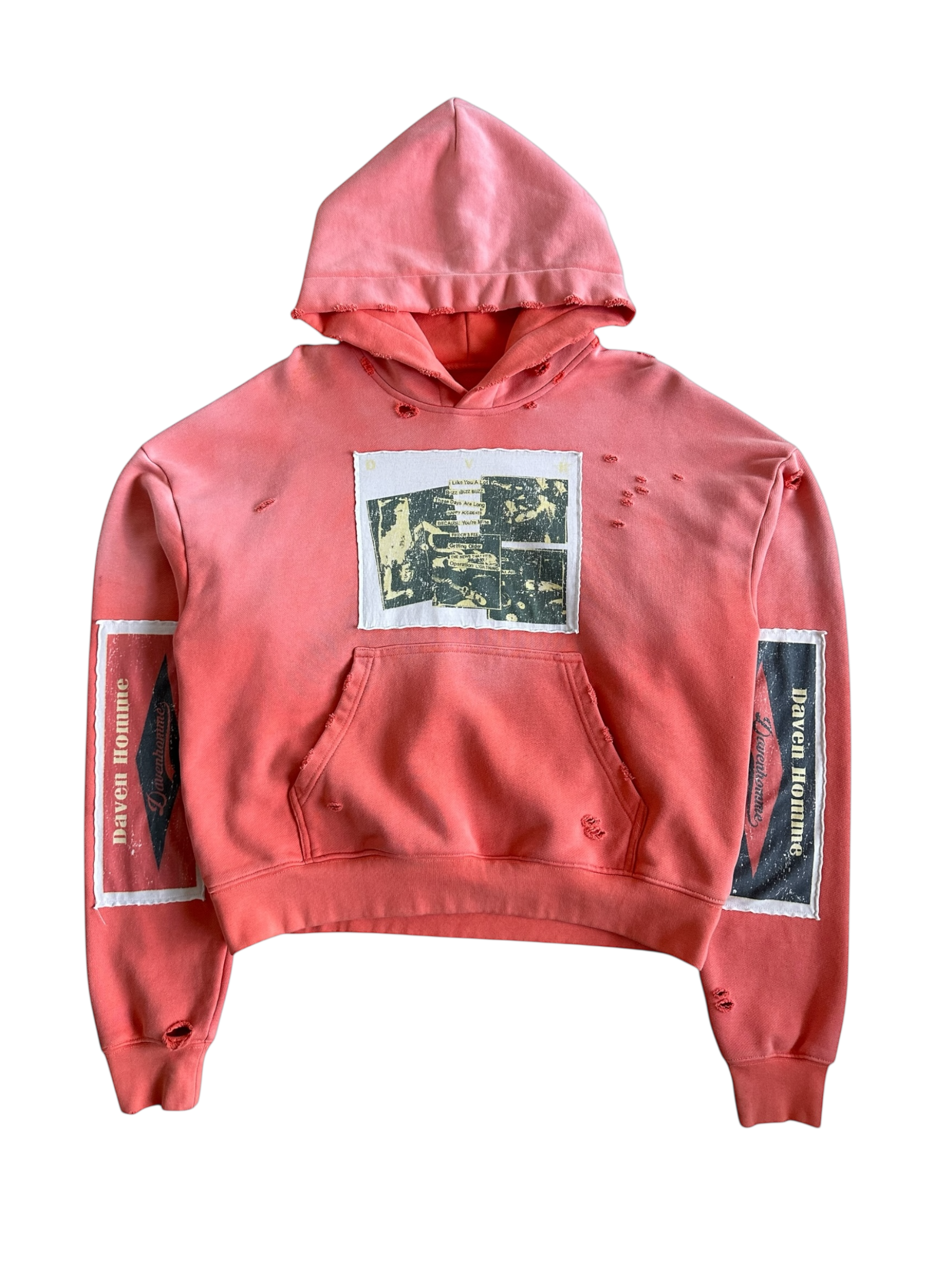 RED RAMONE PATCH HOODIE