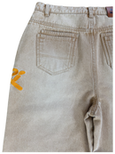 KHAKI STUDDED CARPENTER DENIM PANTS
