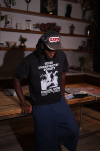 UNRESTRICTED SOCIETY BLACK TEE