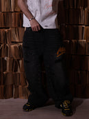 STUDDED CARPENTER DENIM PANTS