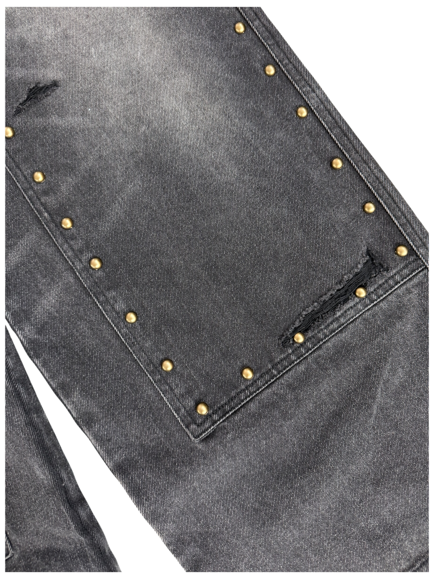 STUDDED CARPENTER DENIM PANTS