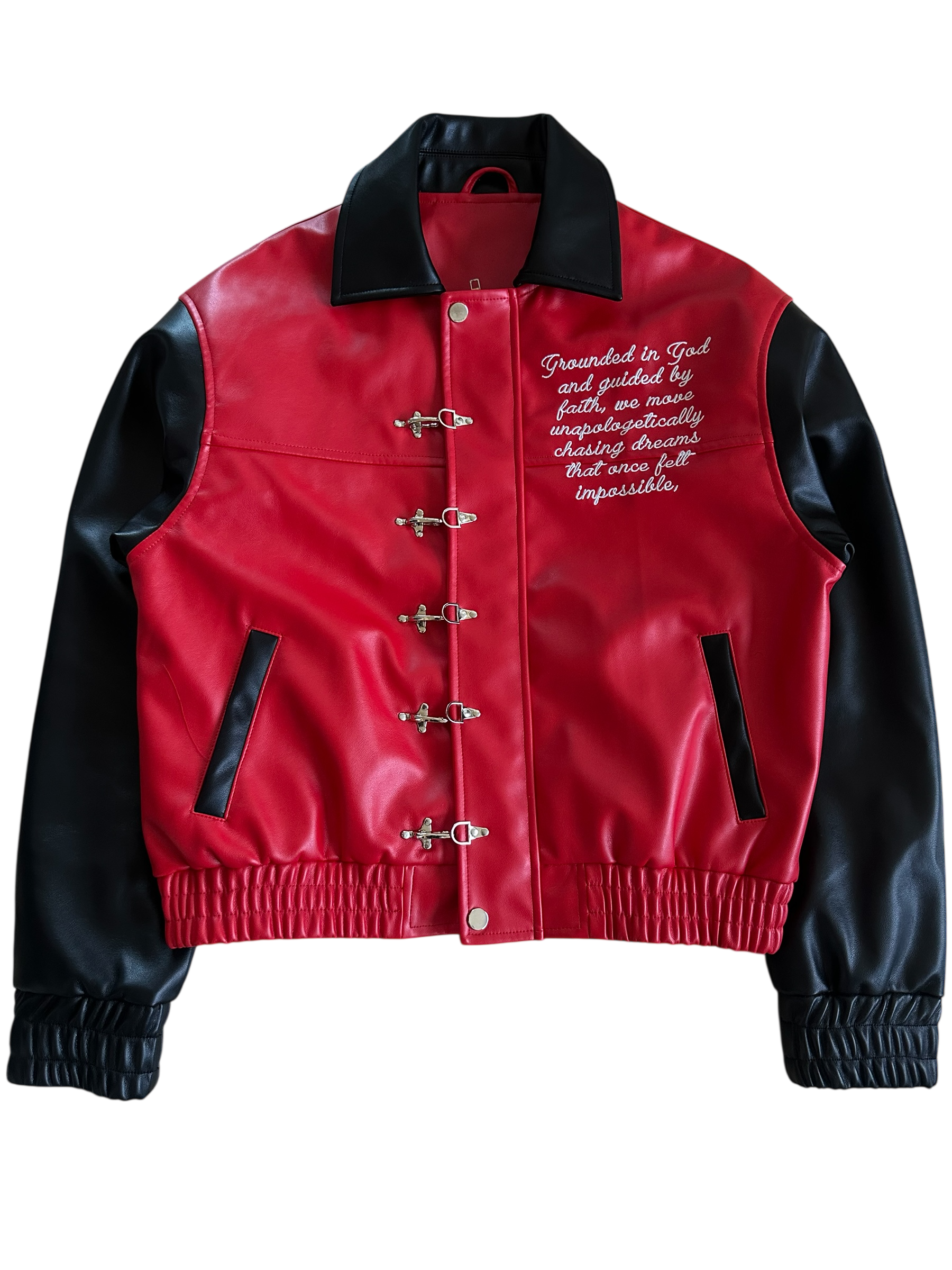 BLACK AND RED VON KELLY JACKET