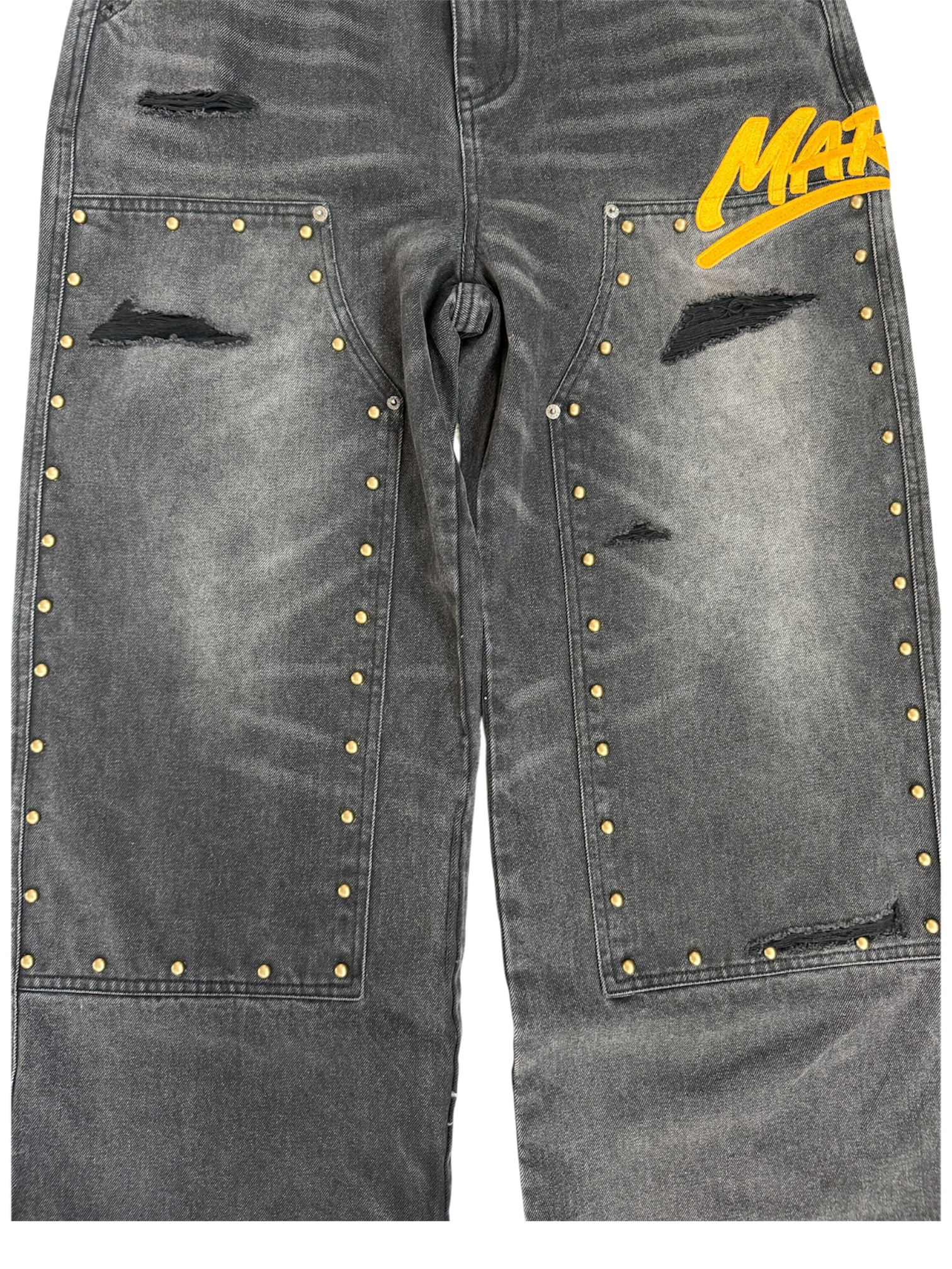 STUDDED CARPENTER DENIM PANTS