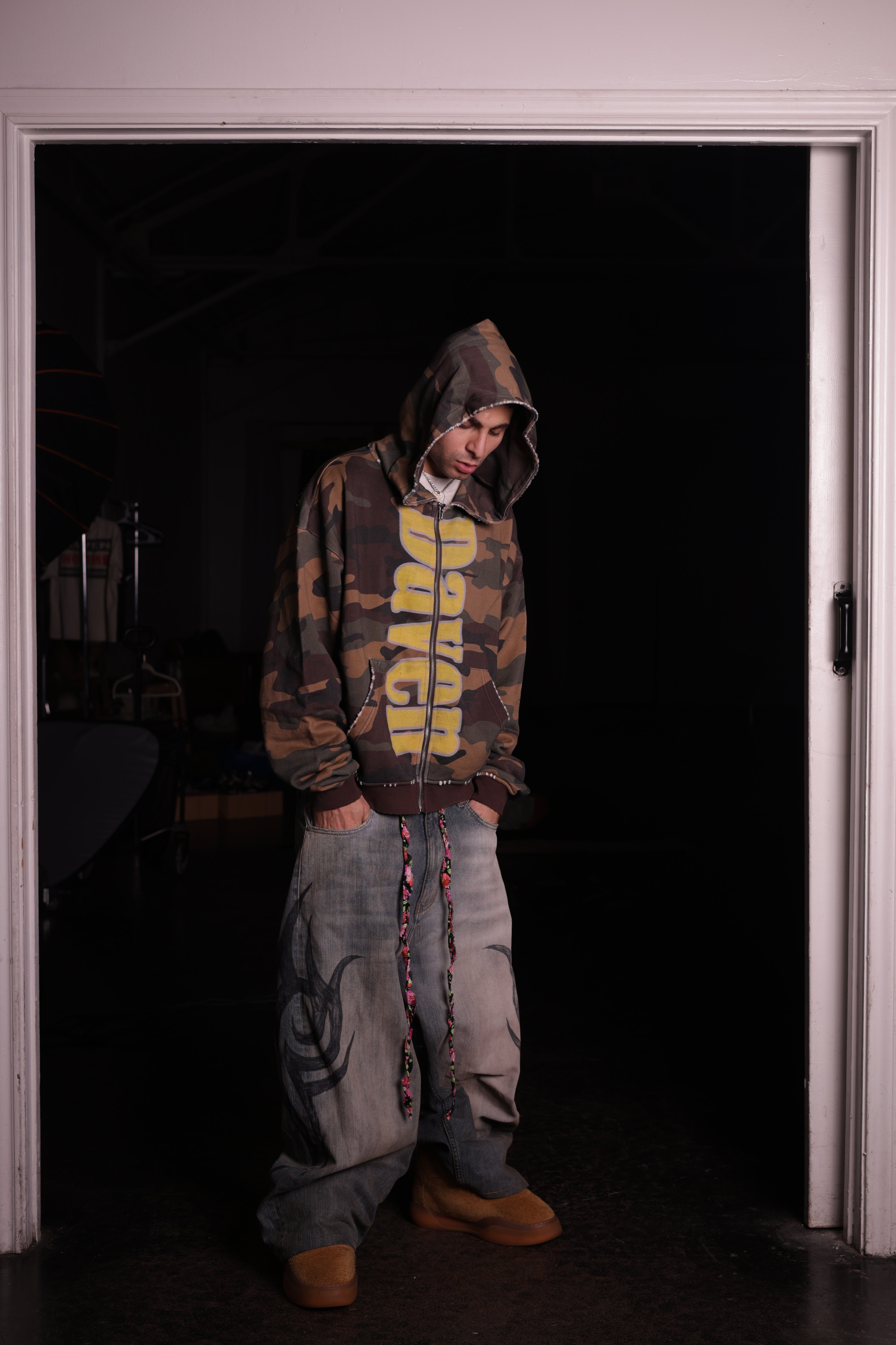 FOREVER YOUNG CAMO HOODIE