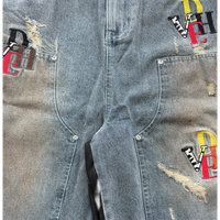 HYBRID DENIM LEATHER SHORTS