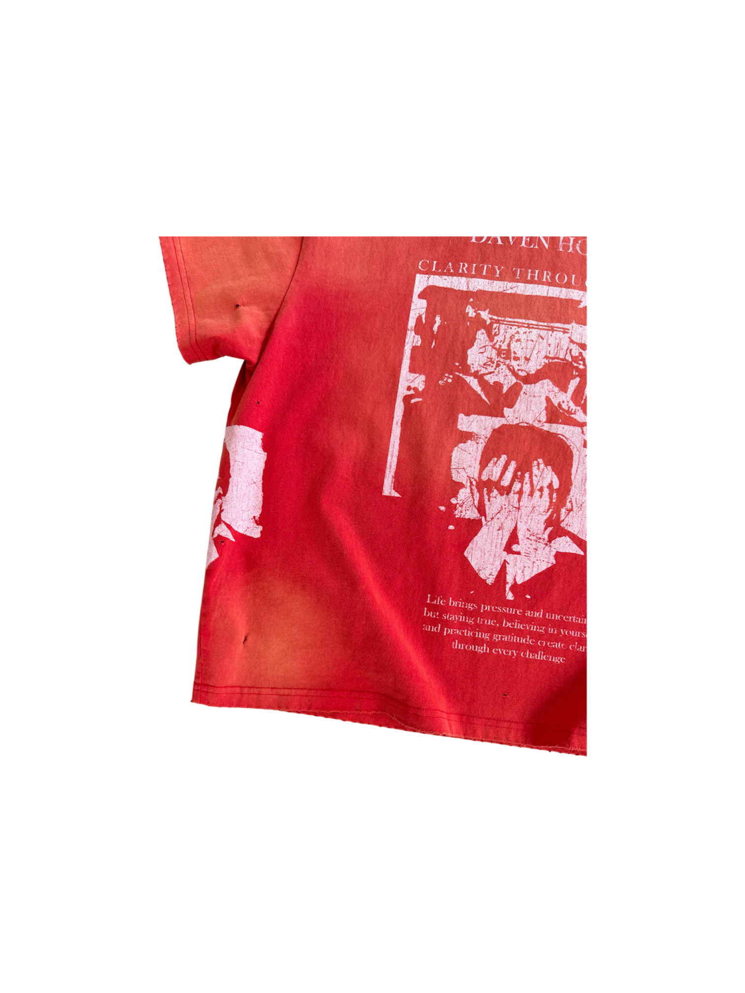 CLARITY THROUGH CHAOS RED TEE