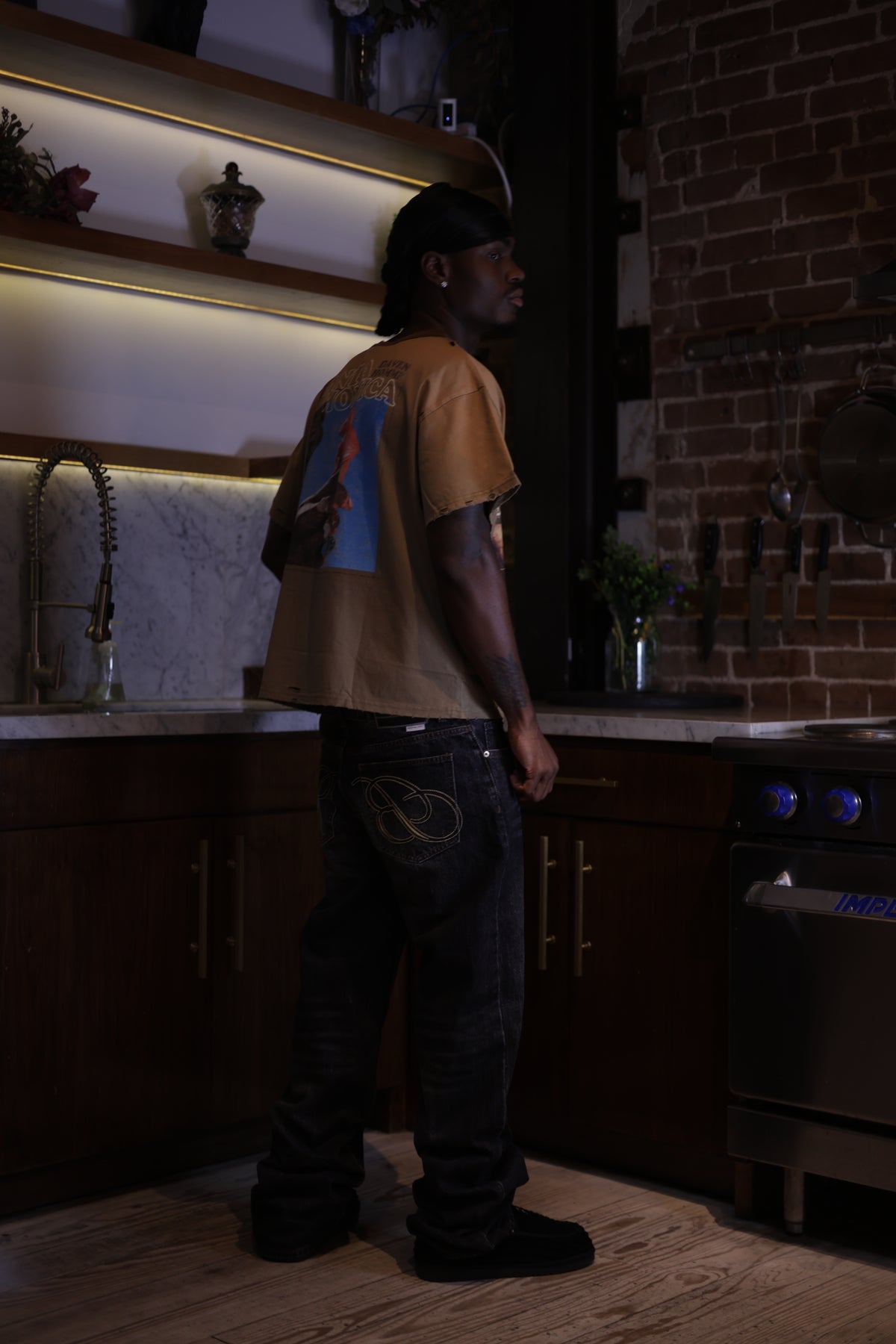 CARAMEL BROWN SANTA MONICA TEE