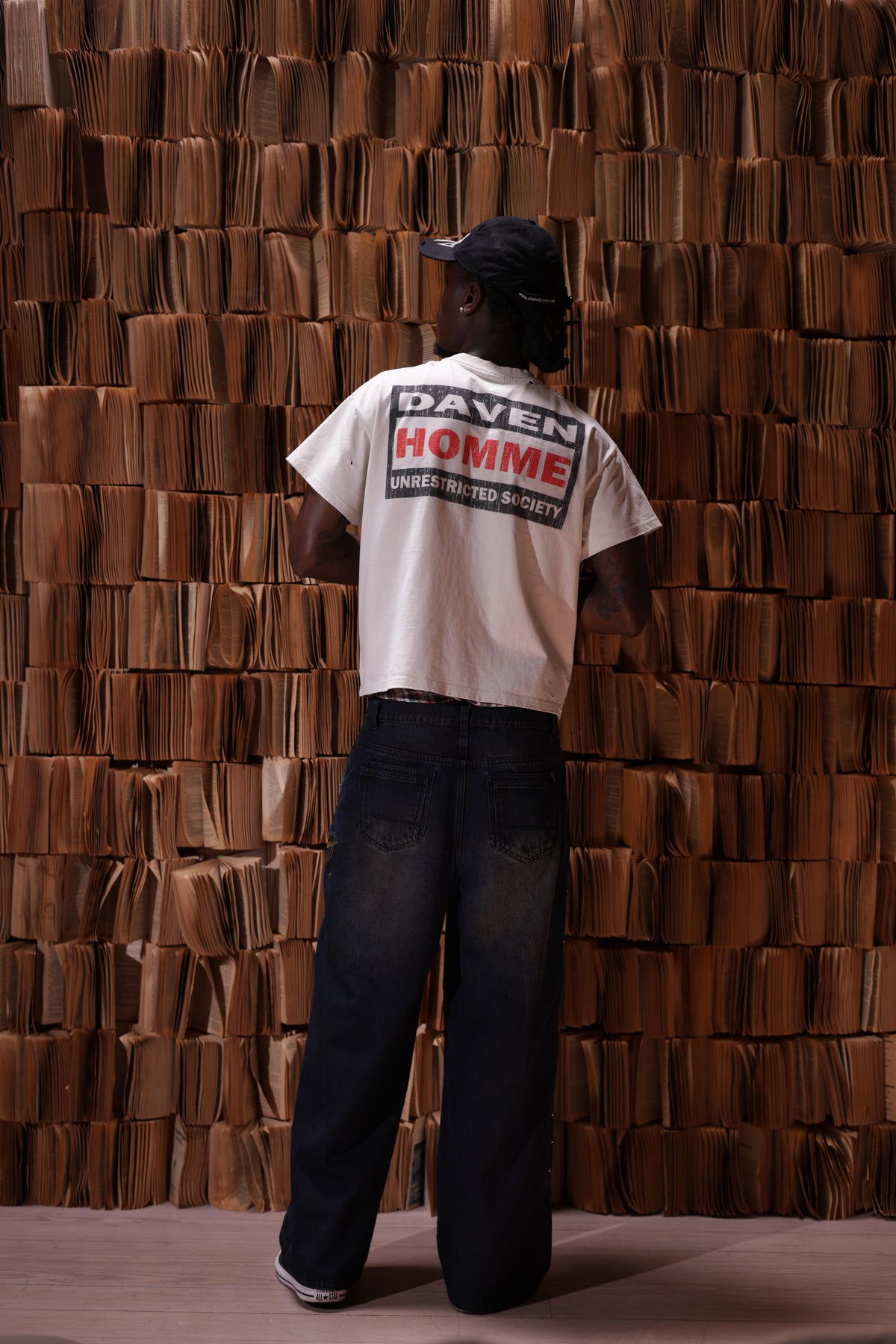 BLUE WASHED MARI DENIM PANTS