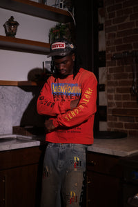 BROKEN REALITY RED LONGSLEEVE