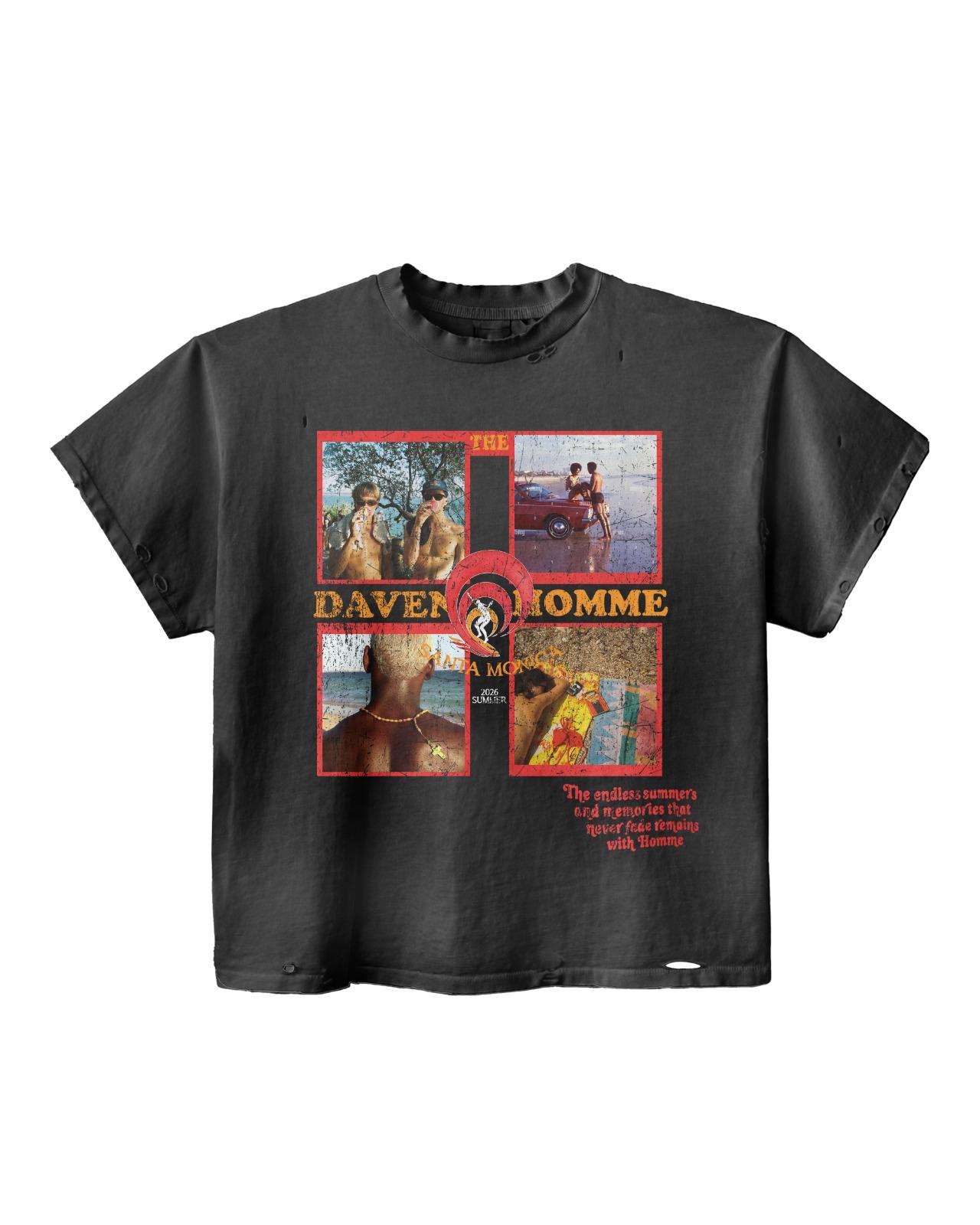 BLACK SANTA MONICA TEE