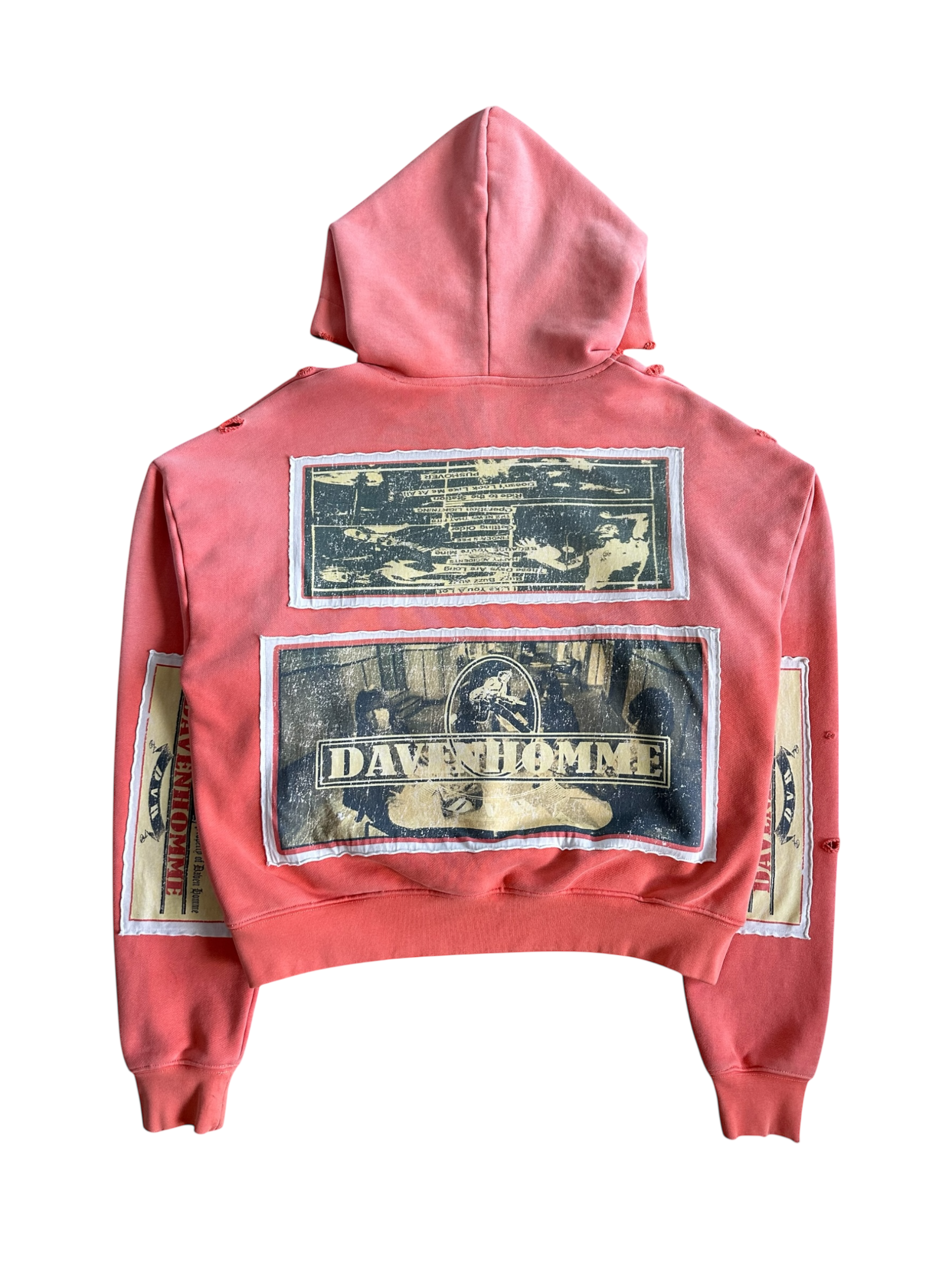 RED RAMONE PATCH HOODIE