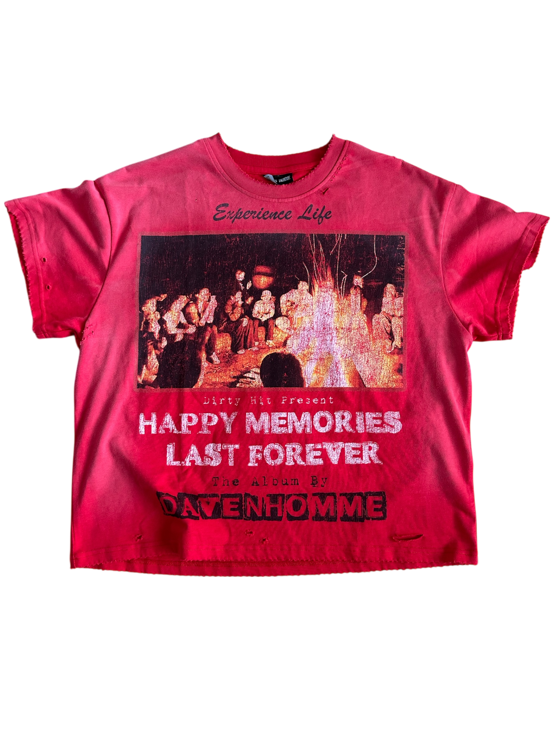 RED HAPPY MEMORIES TEE