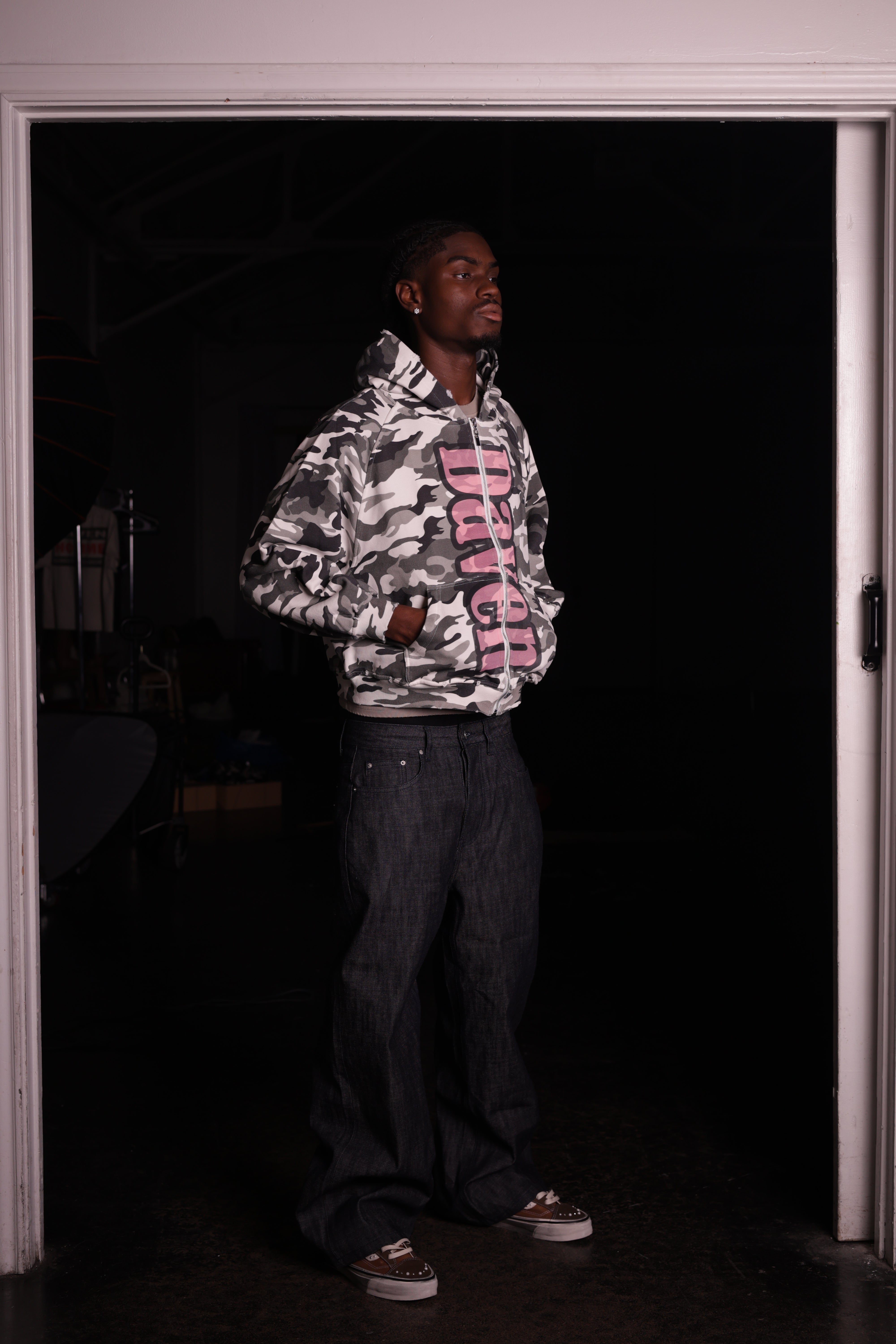FOREVER YOUNG SNOW CAMO HOODIE
