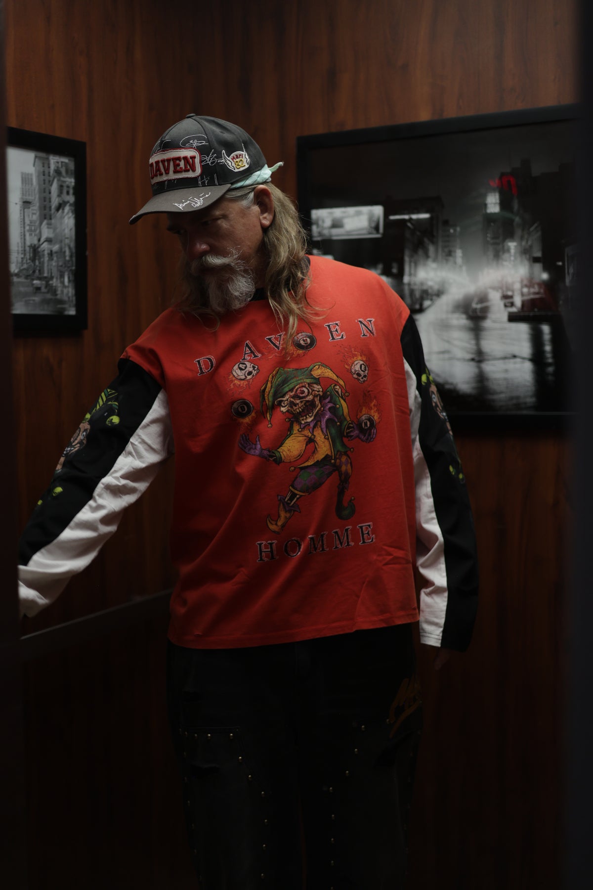 DH RED/BLACK JESTER LONGSLEEVE