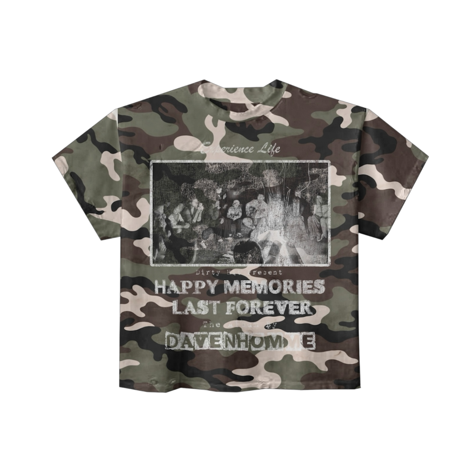 HAPPY MEMORIES CAMO TEE