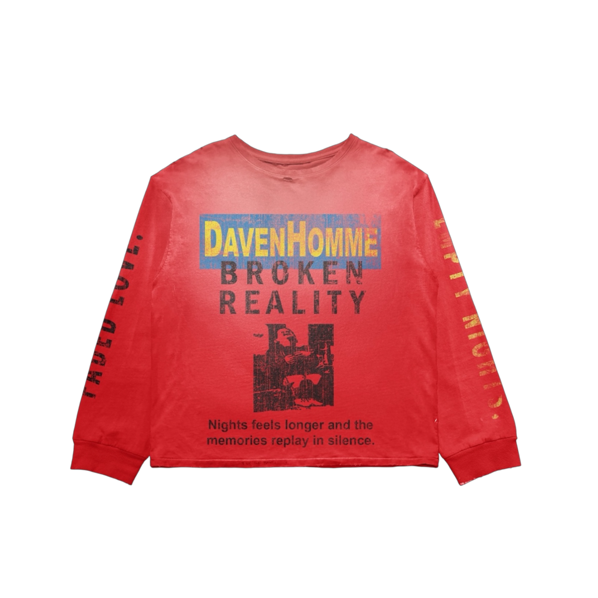 BROKEN REALITY RED LONGSLEEVE