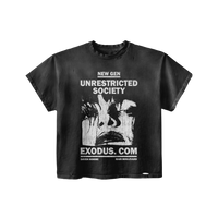 UNRESTRICTED SOCIETY BLACK TEE
