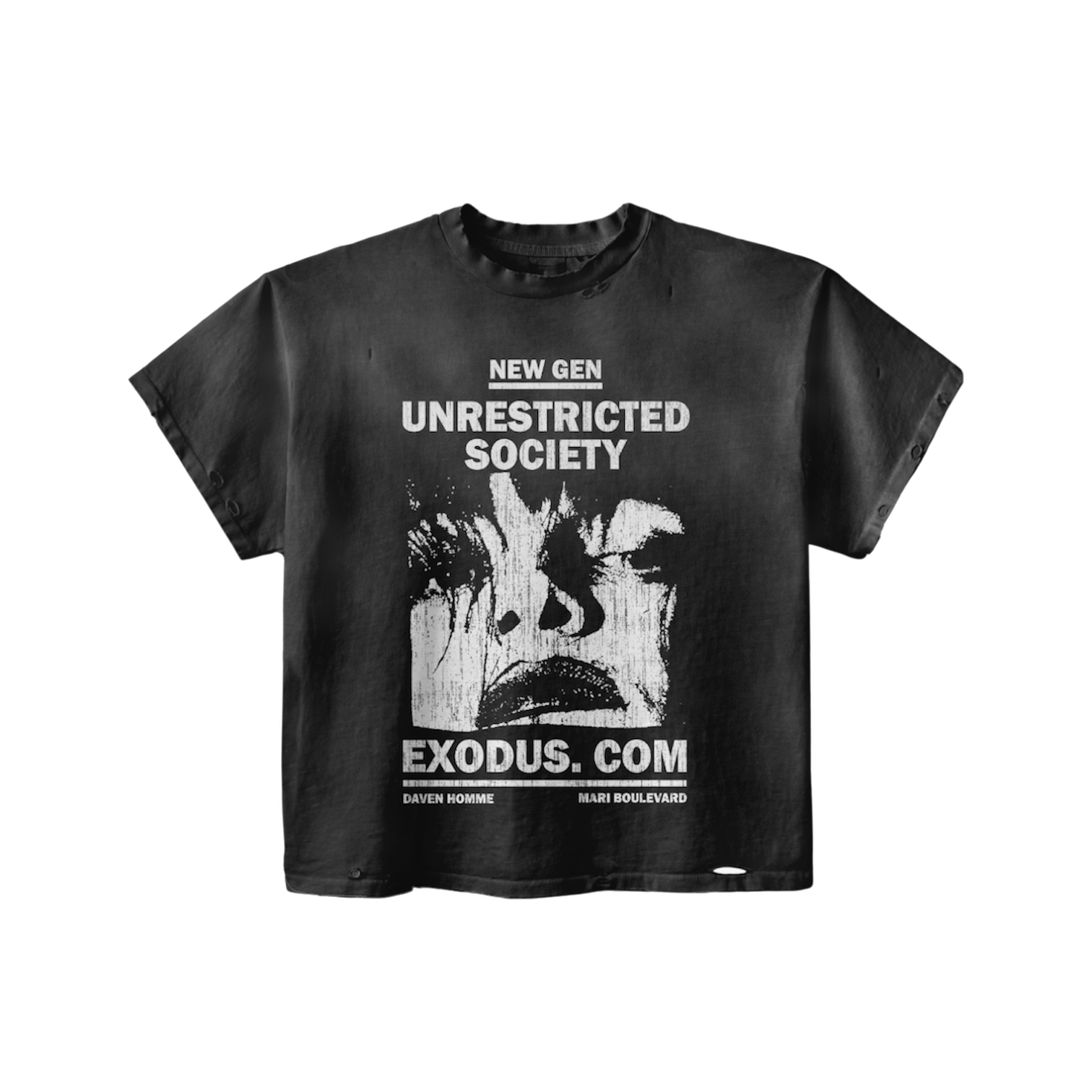 UNRESTRICTED SOCIETY BLACK TEE