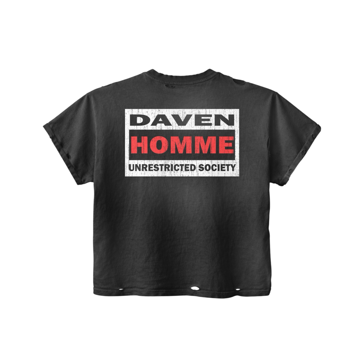 UNRESTRICTED SOCIETY BLACK TEE