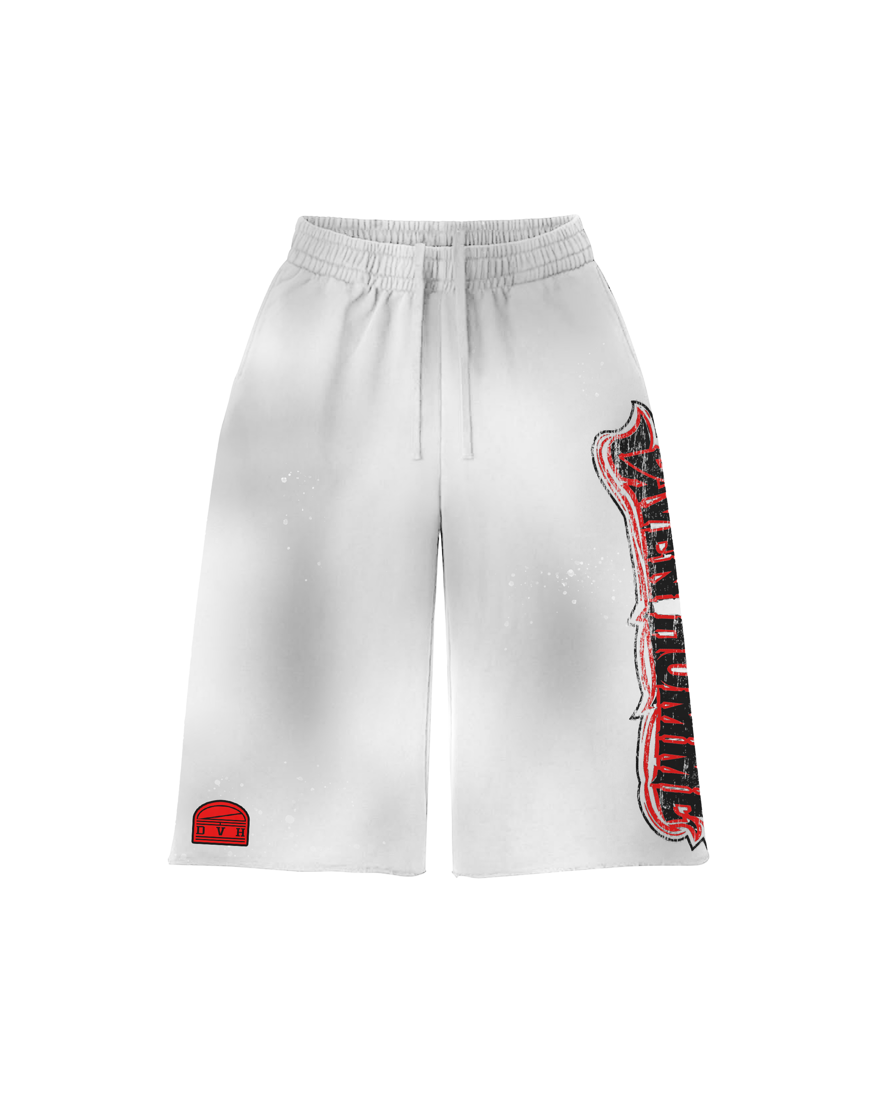 DH WHITE BUGGER 3/4 SWEAT SHORTS