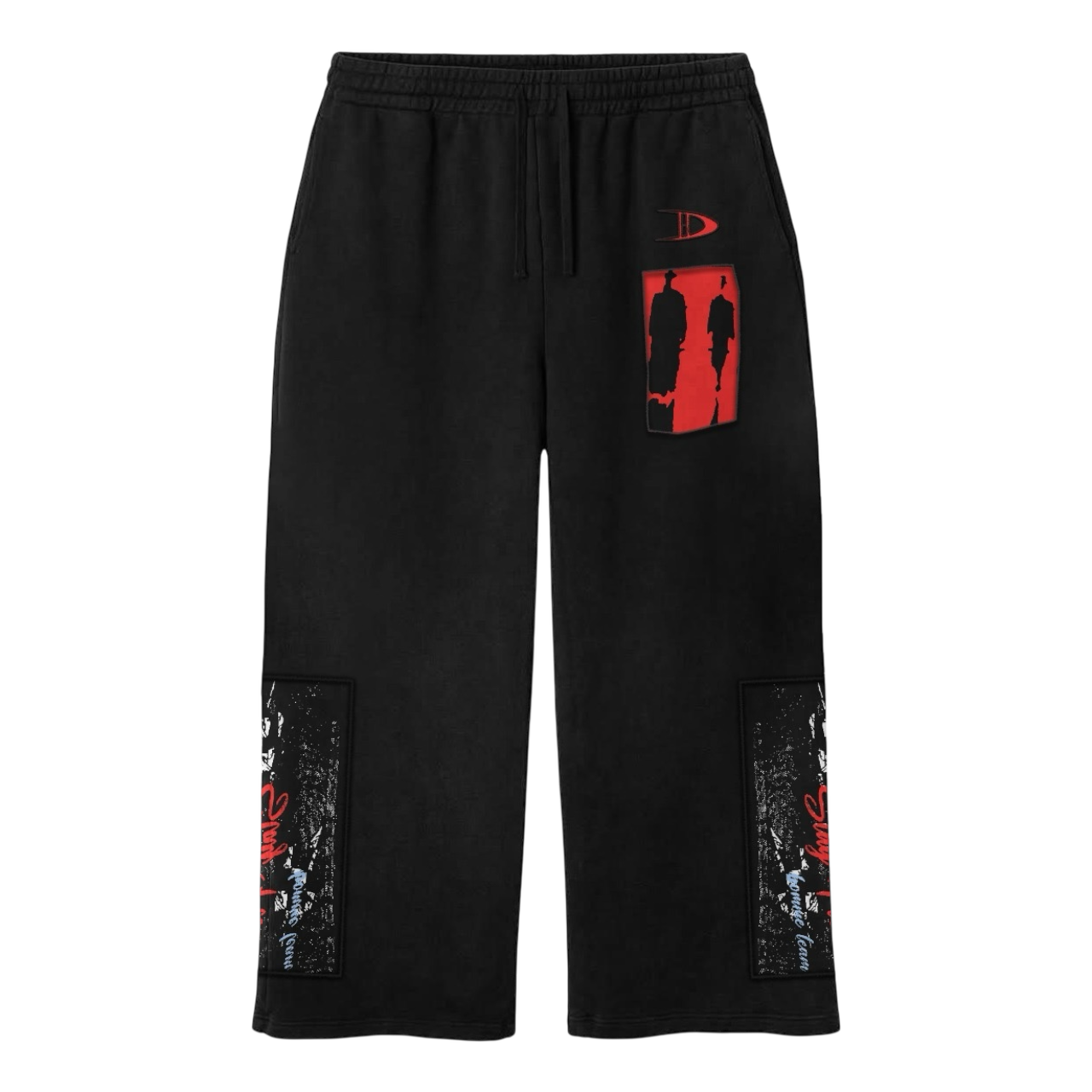 UNCHARTED APPLIQUÉ EMBROIDERED SWEATPANTS