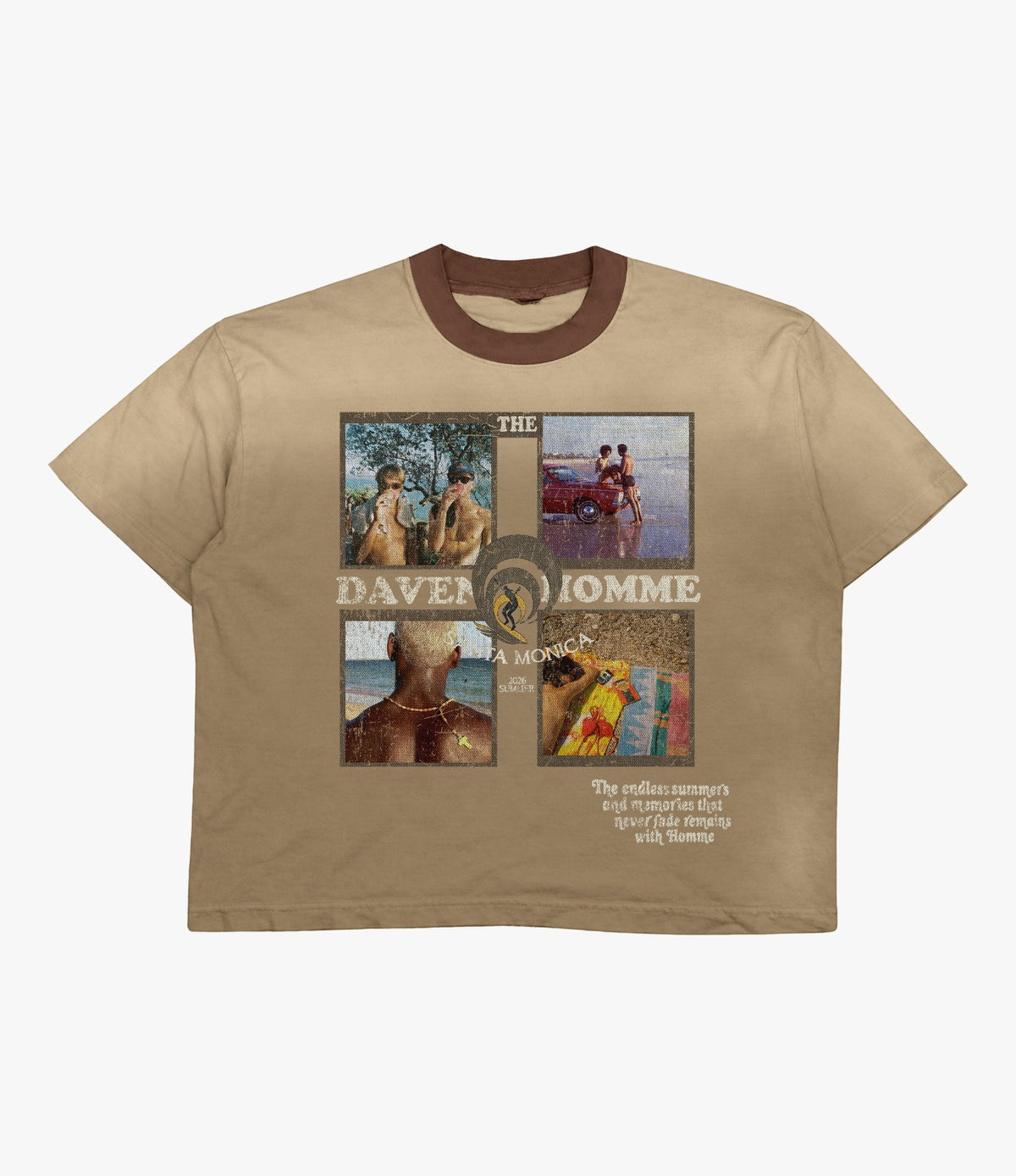 CARAMEL BROWN SANTA MONICA TEE