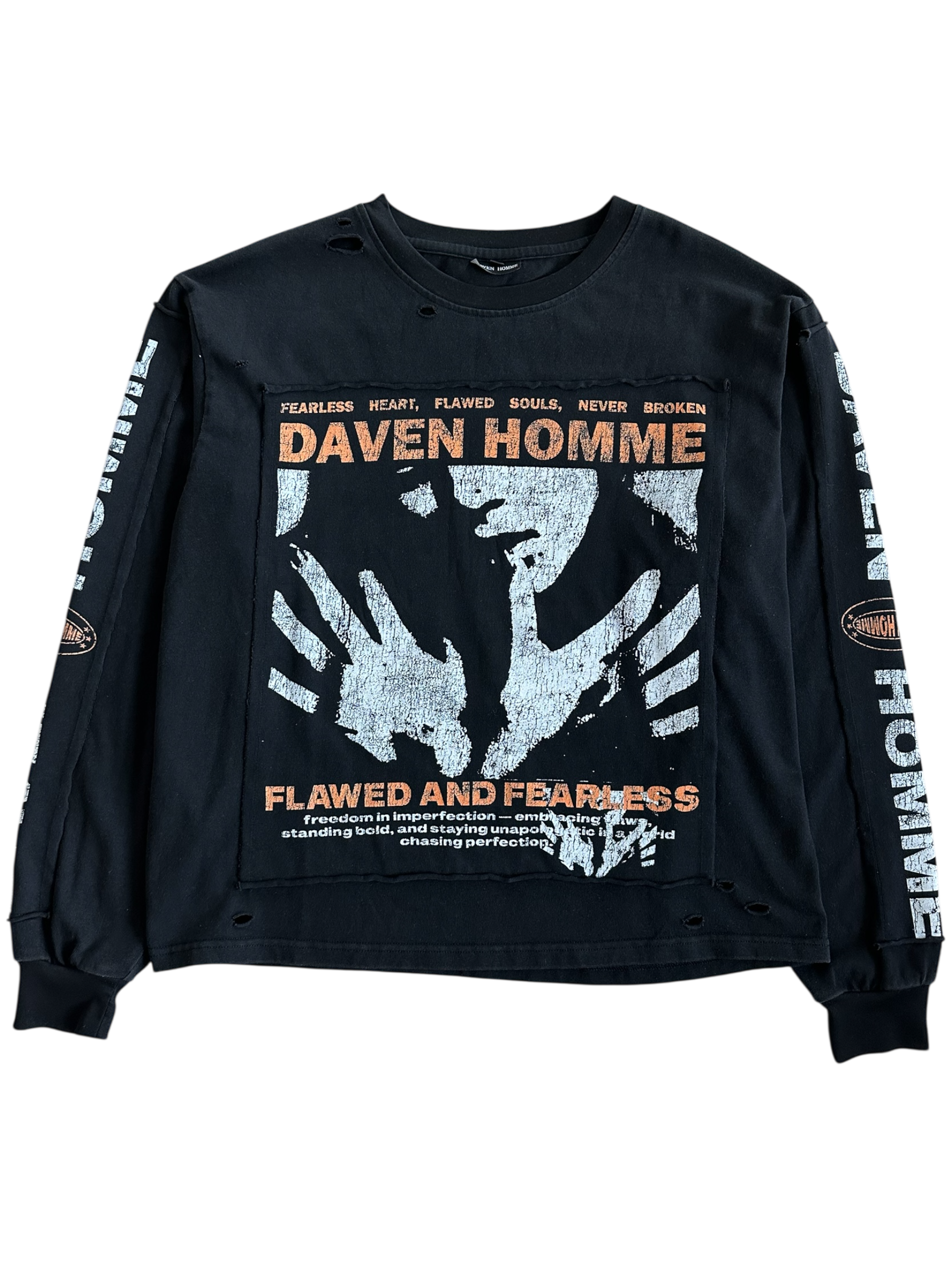 FLAWED AND FEARLESS LONGSLEEVE TEE