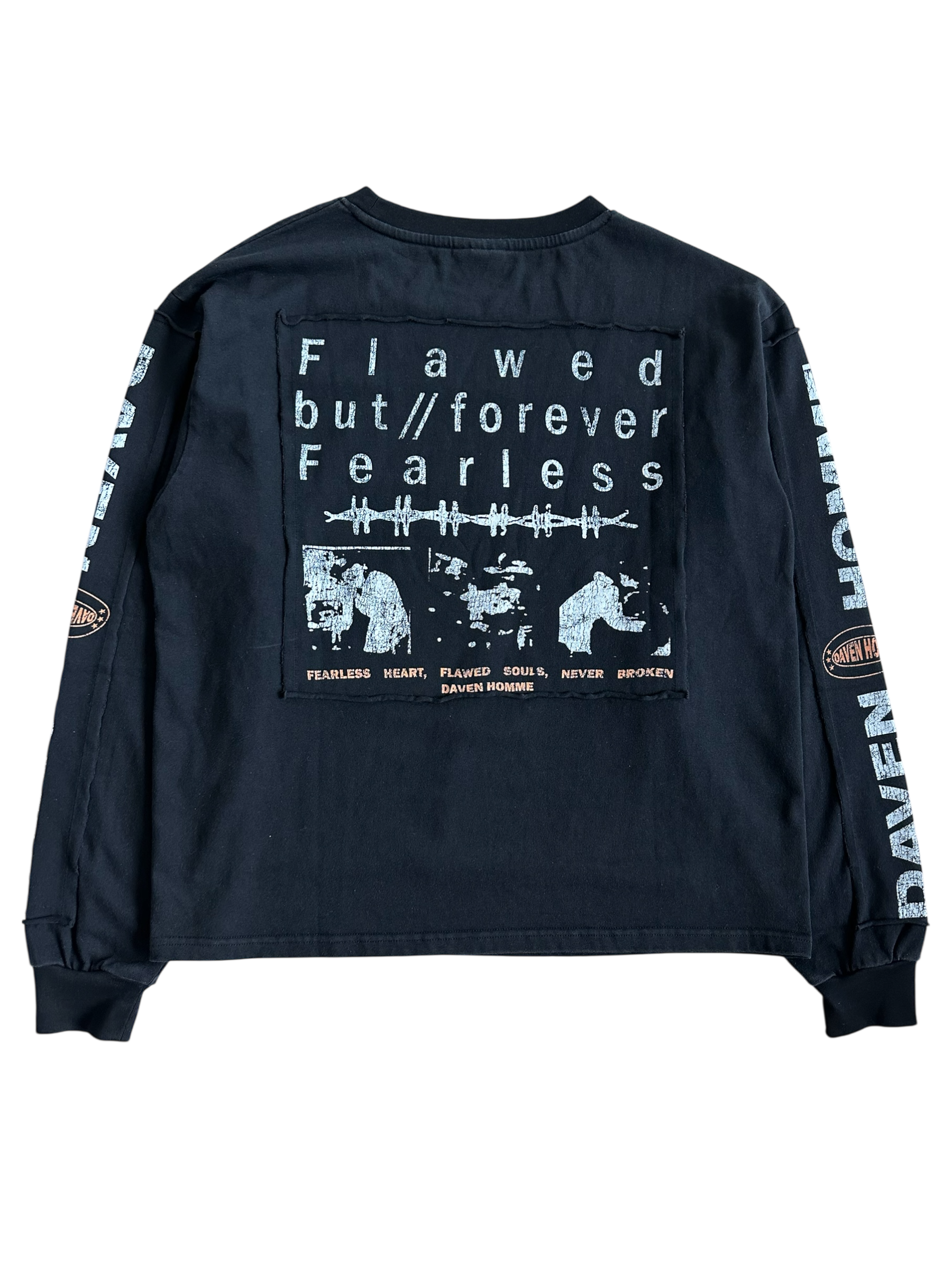 FLAWED AND FEARLESS LONGSLEEVE TEE