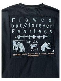 FLAWED AND FEARLESS LONGSLEEVE TEE