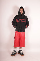 DH RED LEATHER SHORTS