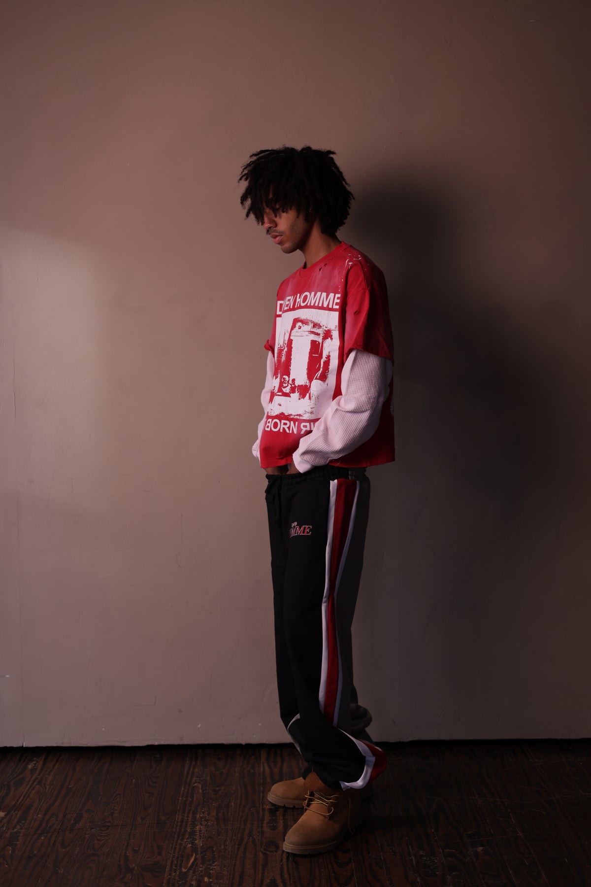 OVERTHINKING KILLS HAPPINESS BLACK CAMO SWEATPANTS