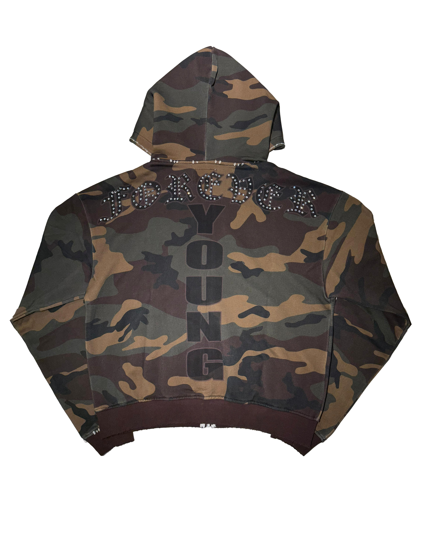 FOREVER YOUNG CAMO HOODIE