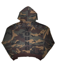 FOREVER YOUNG CAMO HOODIE
