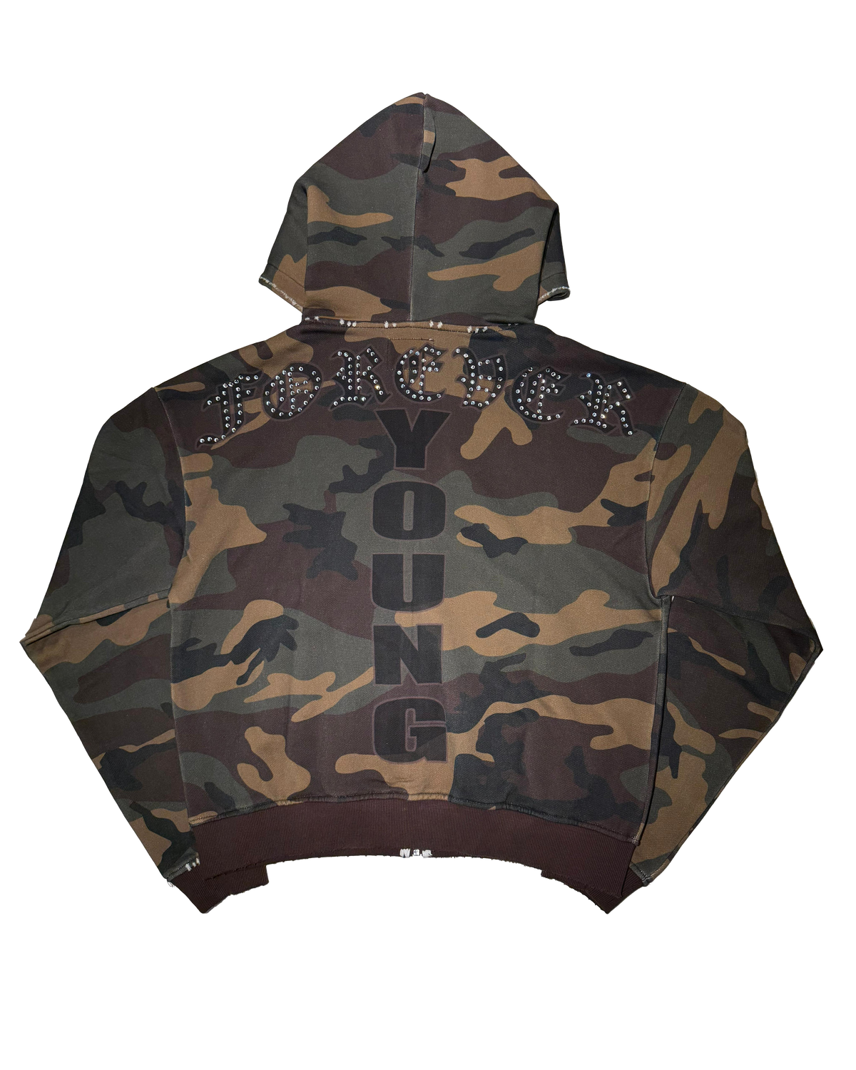 FOREVER YOUNG CAMO HOODIE