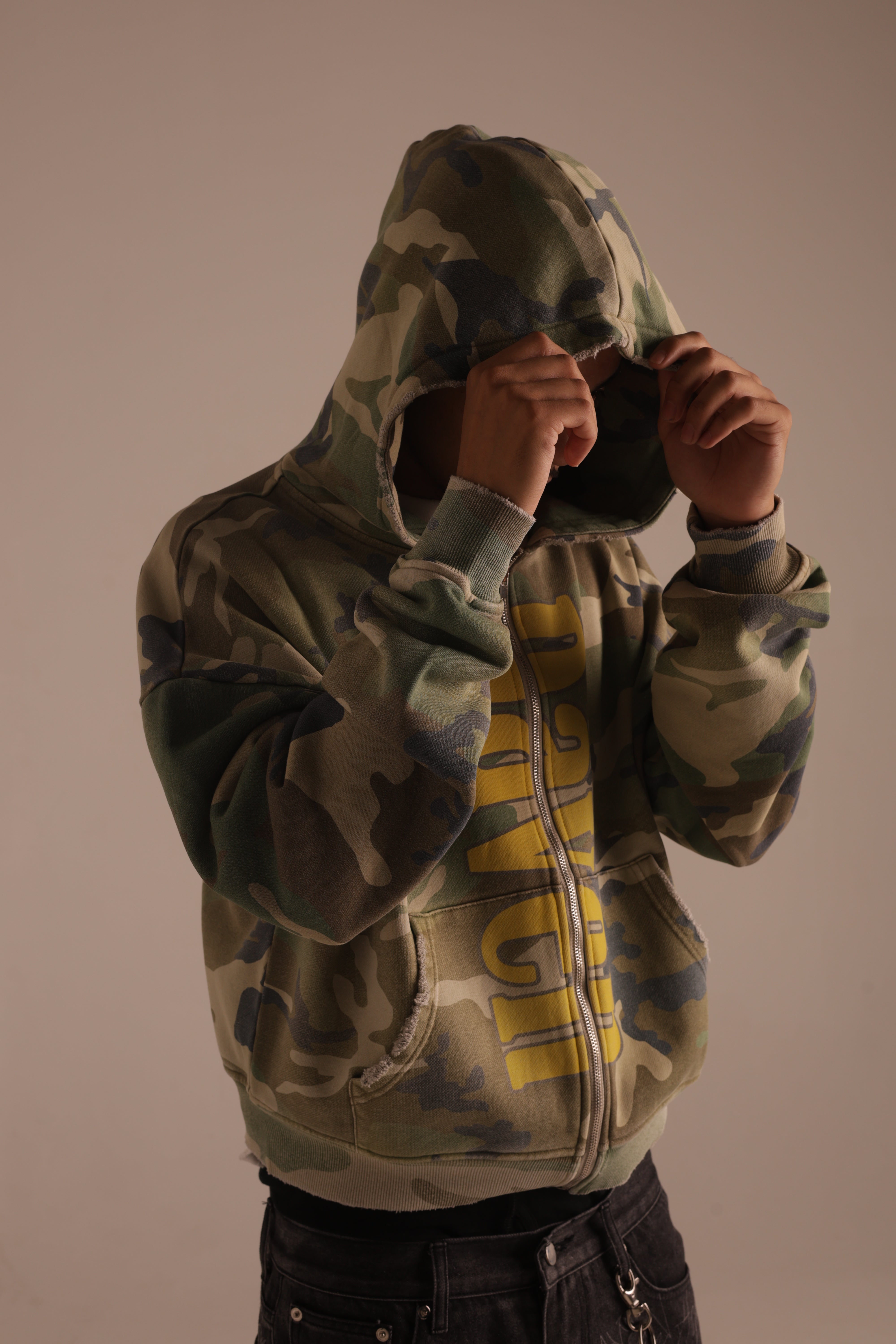 FOREVER YOUNG CAMO HOODIE