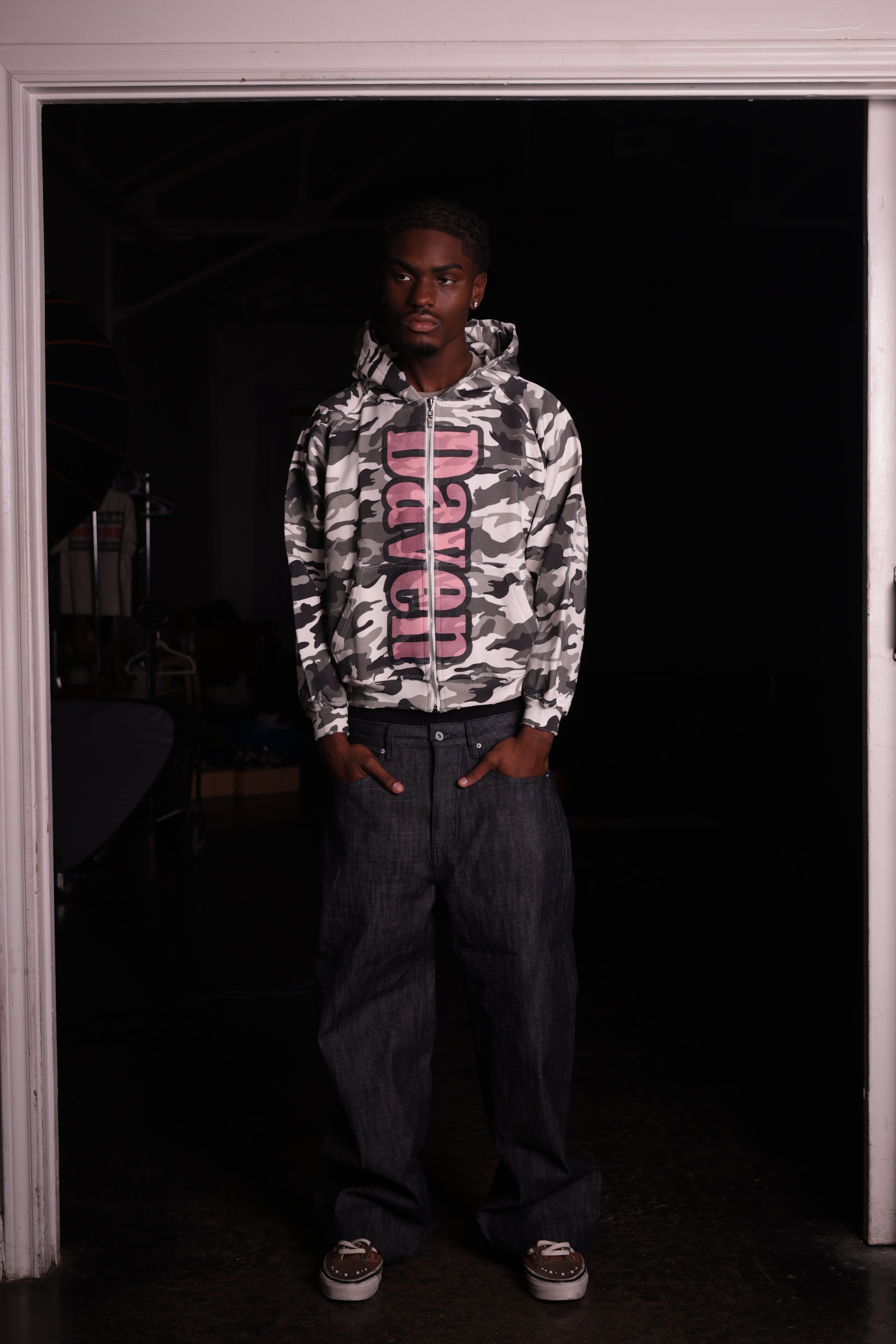 FOREVER YOUNG SNOW CAMO HOODIE
