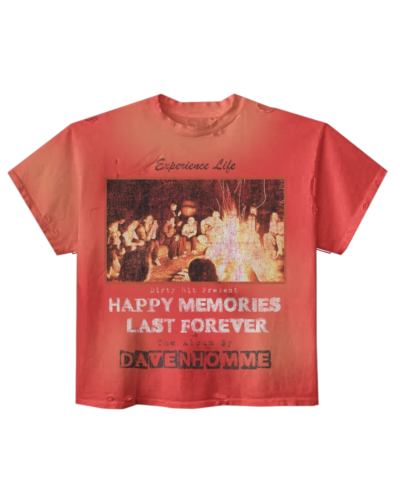 RED HAPPY MEMORIES TEE (PRE ORDER)