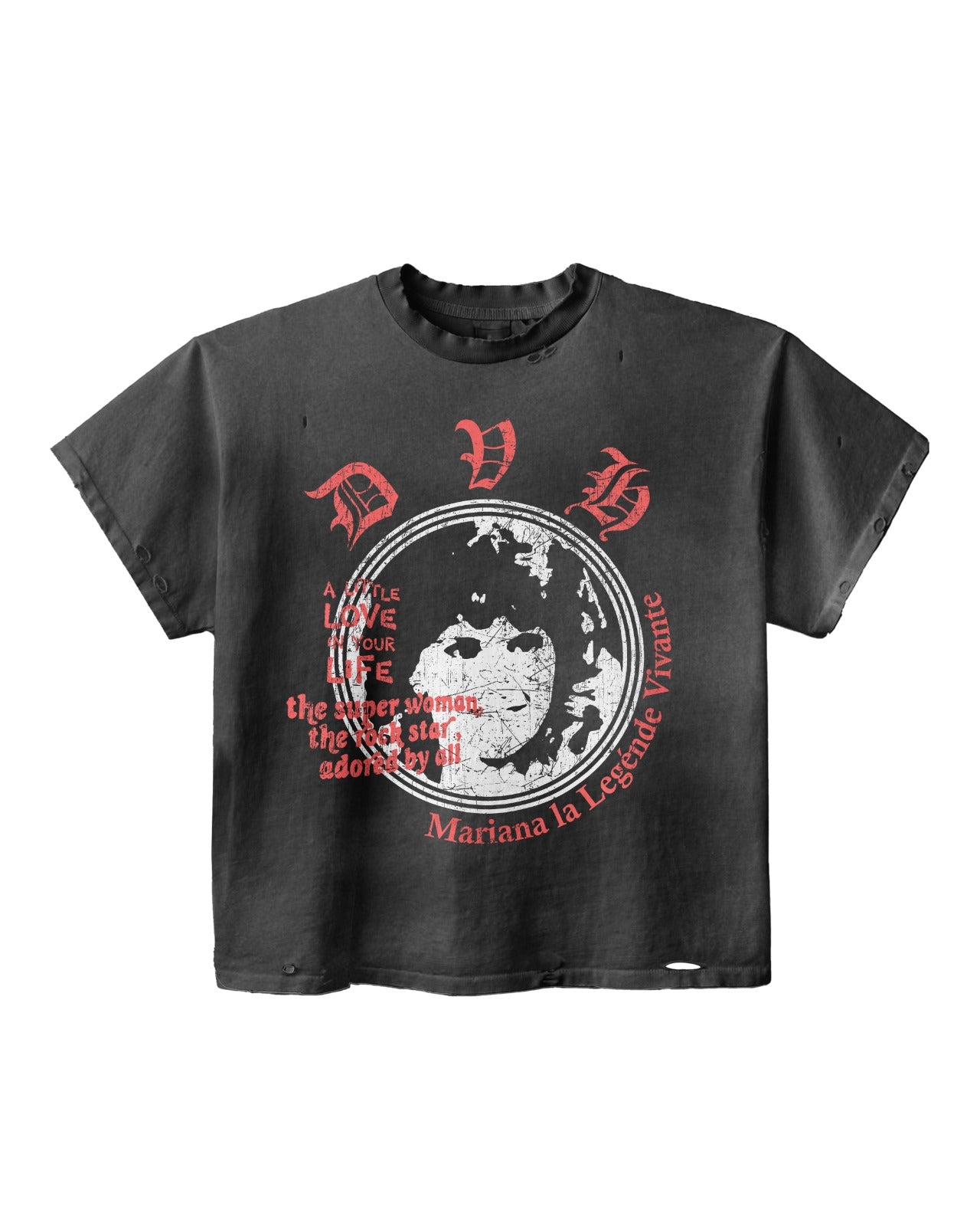 DVH STUDDED TEE BLACK