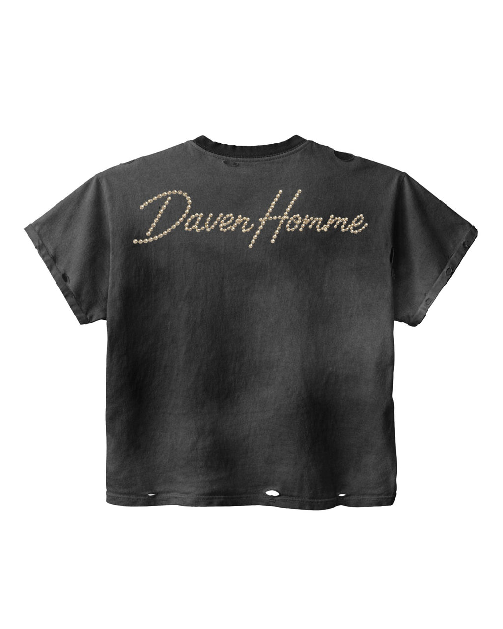 DVH STUDDED TEE BLACK
