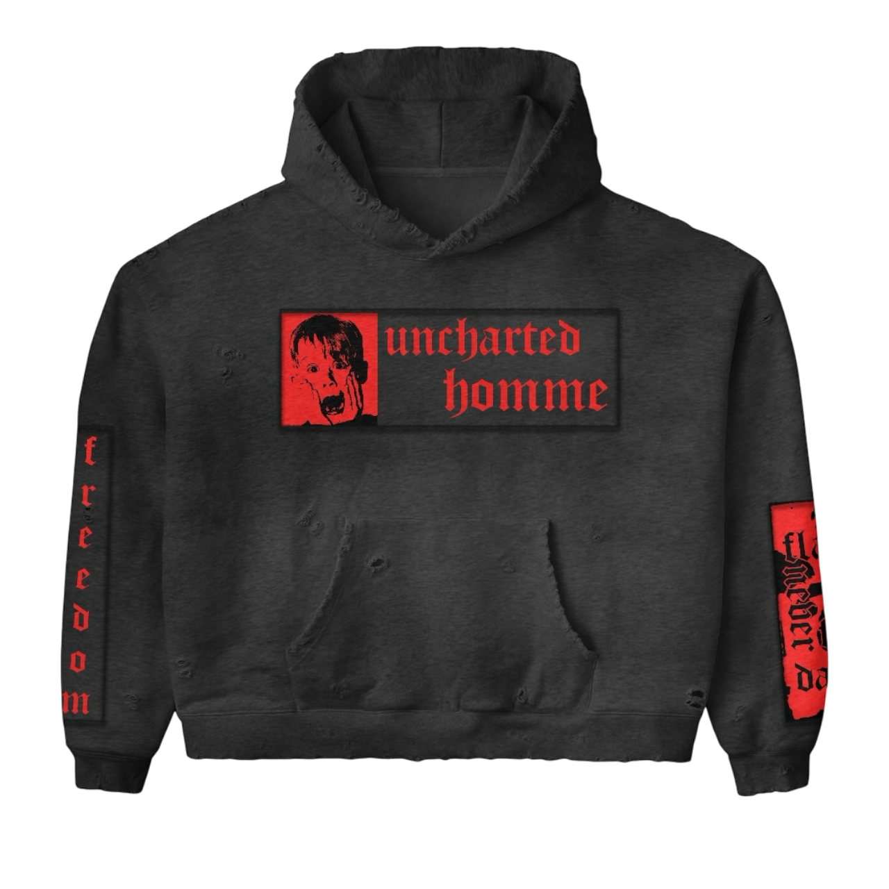 UNCHARTED DH APPLIQUÉ EMBROIDERED HOODIE