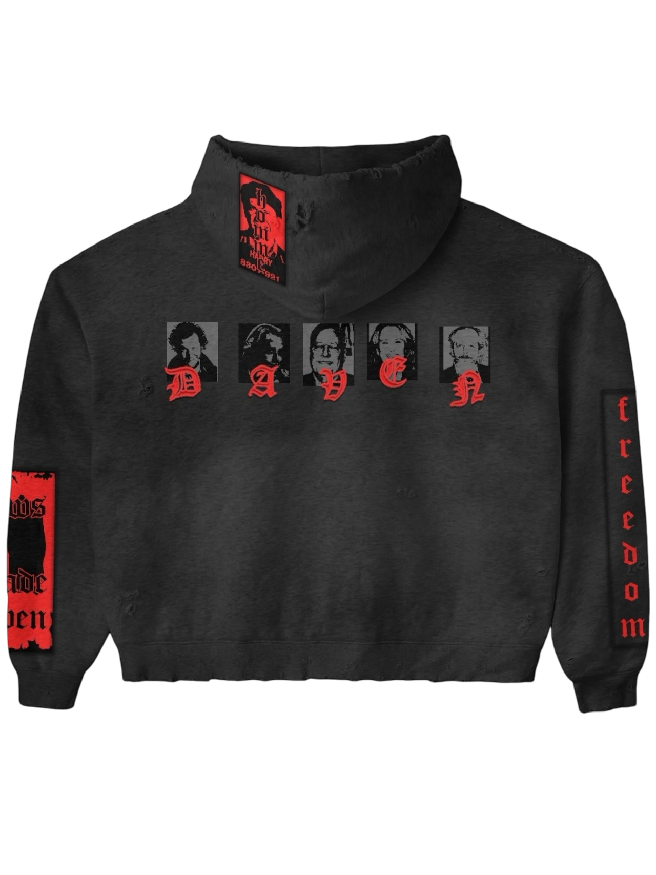 UNCHARTED DH APPLIQUÉ EMBROIDERED HOODIE